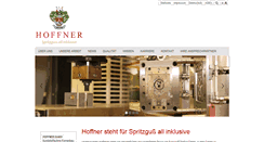 Desktop Screenshot of hoffner-gmbh.de