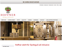 Tablet Screenshot of hoffner-gmbh.de